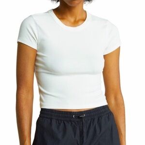 NWT Abound Cropped Baby Tee in Ivory